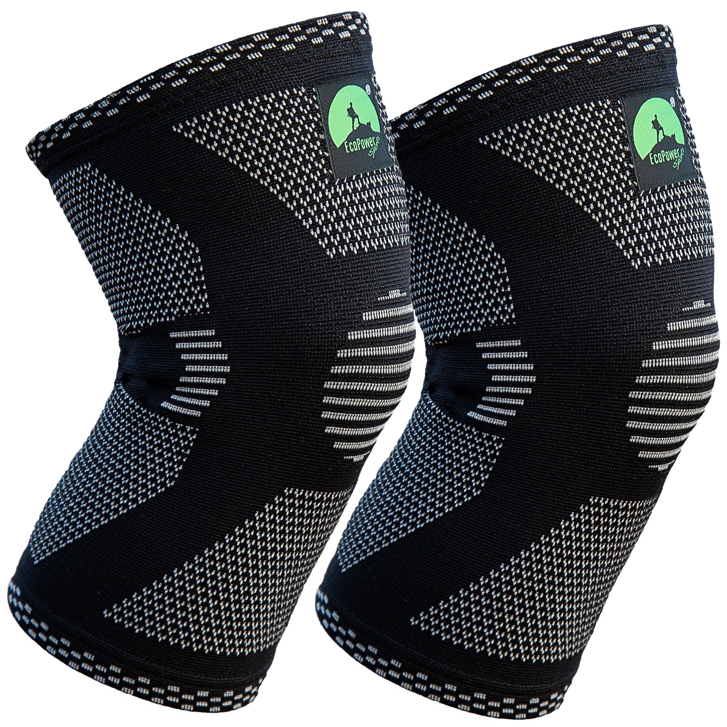 ECOPOWER SPORTS knee sleeve black pair.