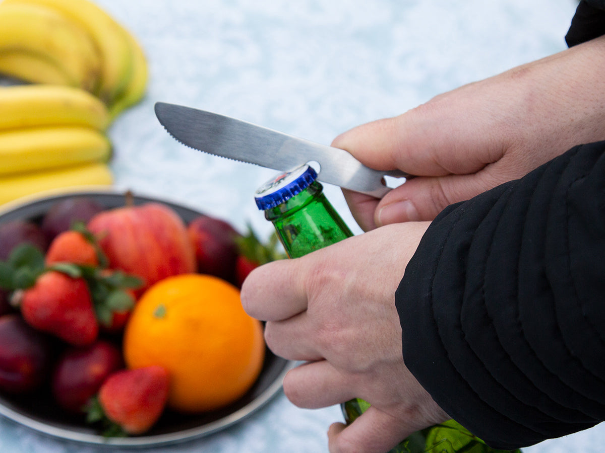 ECOPOWER SPORTS® mess kit set- knife with a bottle opener