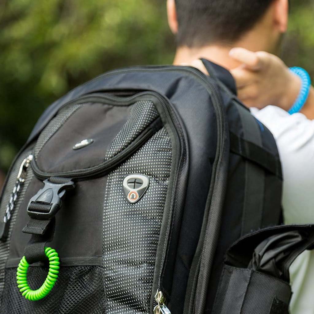 ECOPOWER SPORTS® repellent bracelet bands, easy to use, tie it in you backpack, or your hair, on your ankle or on your wrist, in your baby chair or close to your BBQ