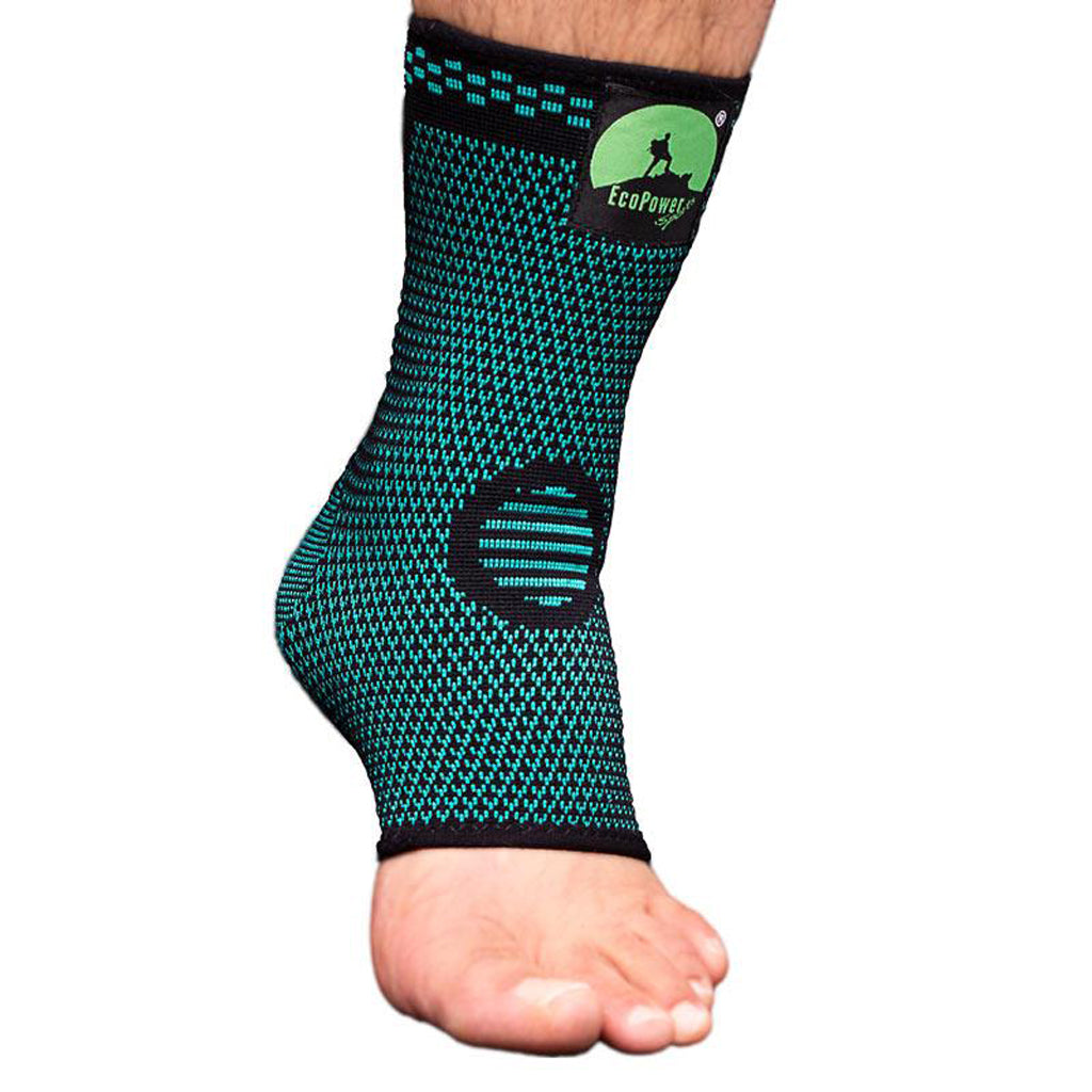 ECOPOWER SPORTS™ Ankle Sleeve Support with graduated compression  