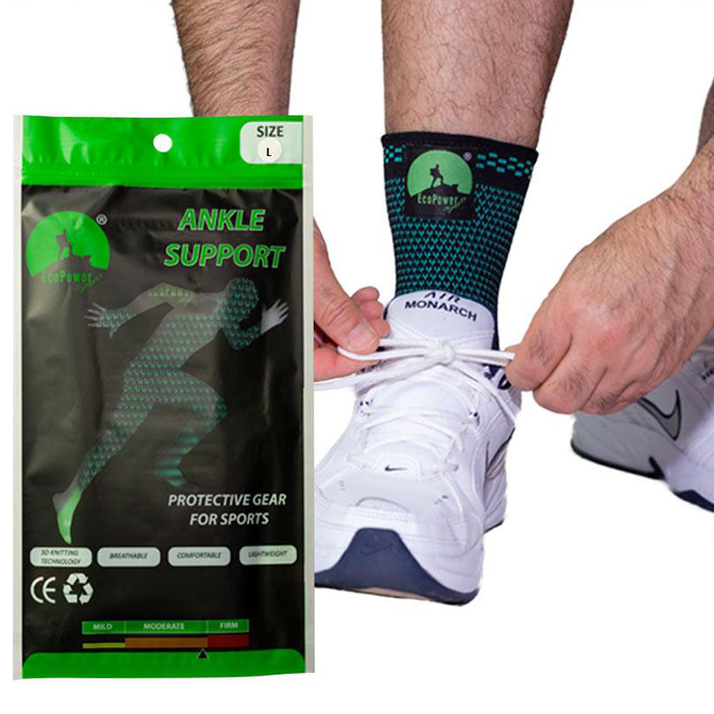 ECOPOWER SPORTS™ Ankle Support for sports and pain relieve.